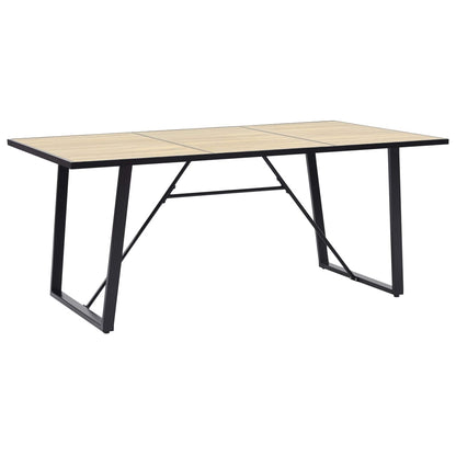Mesa De Comedor De Mdf Color Roble