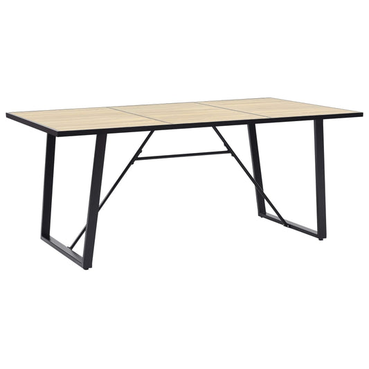 Mesa De Comedor De Mdf Color Roble