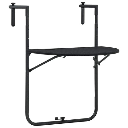 Mesa Balcón Colgante Plástico Aspecto Ratán 60X64X83,5Cm