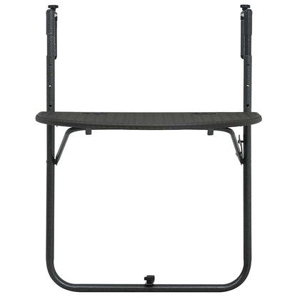 Mesa Balcón Colgante Plástico Aspecto Ratán 60X64X83,5Cm