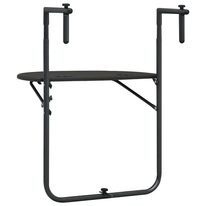 Mesa Balcón Colgante Plástico Aspecto Ratán 60X64X83,5Cm