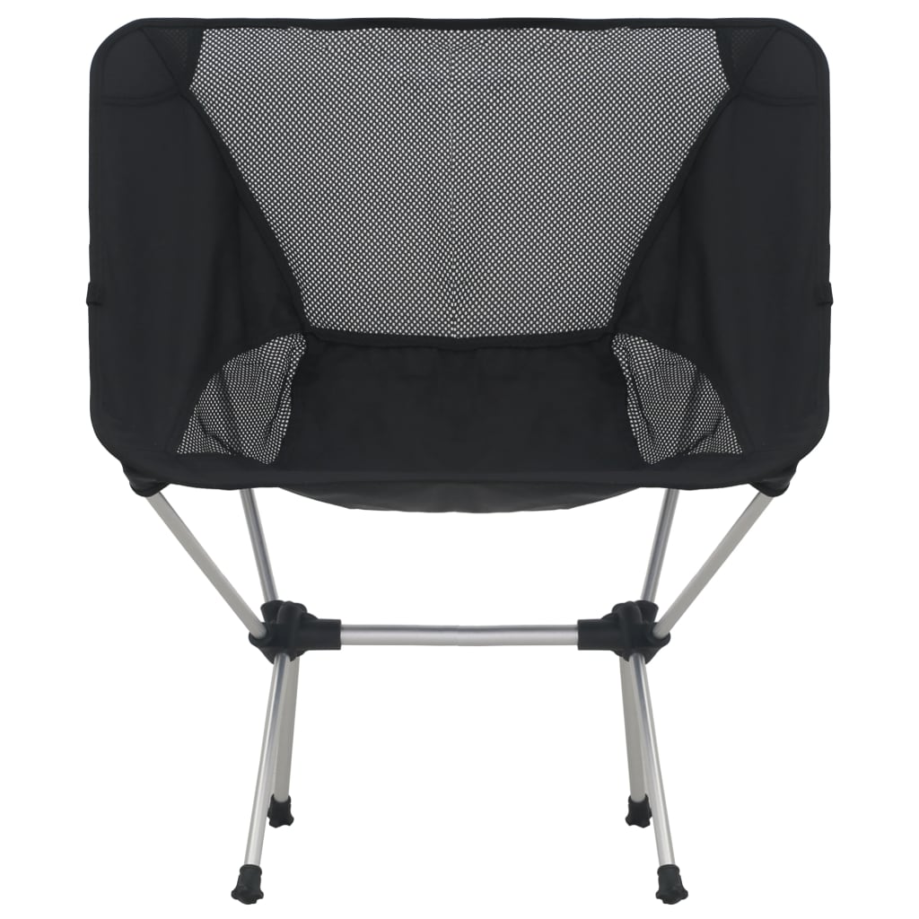 Sillas Camping Plegables 2 Uds Con Bolsa Aluminio 54X50X65 Cm