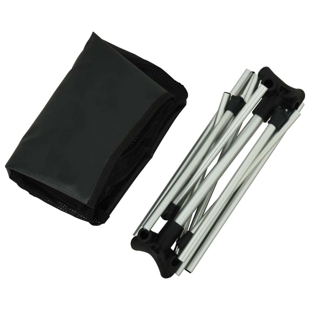 Sillas Camping Plegables 2 Uds Con Bolsa Aluminio 54X50X65 Cm