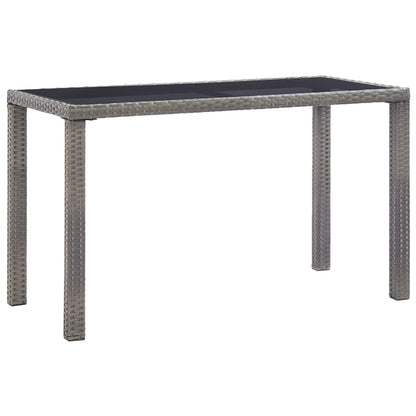 Mesa De Jardín Madera Maciza Acacia Gris Y Marrón