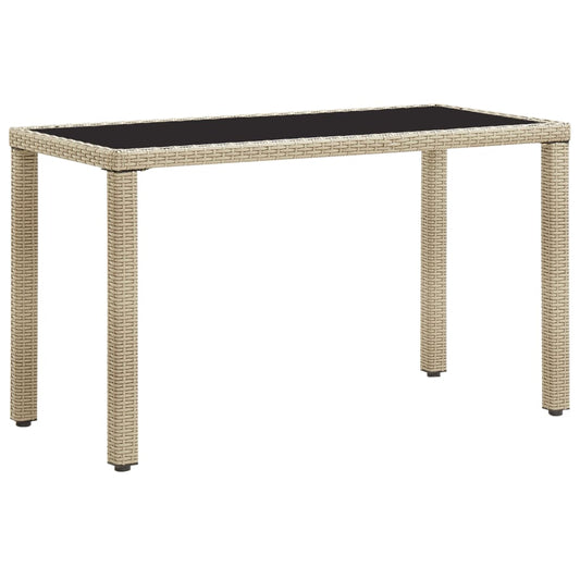 Mesa De Jardín De Ratán Sintético