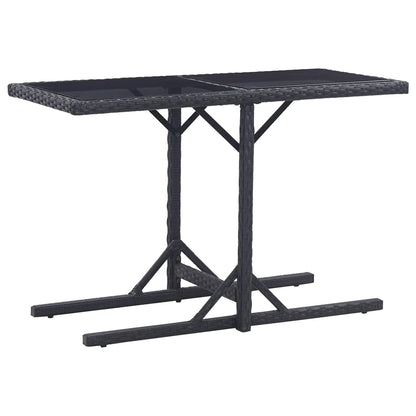 Mesa De Jardín Madera Maciza De Acacia Y Ratán Sintético Beige
