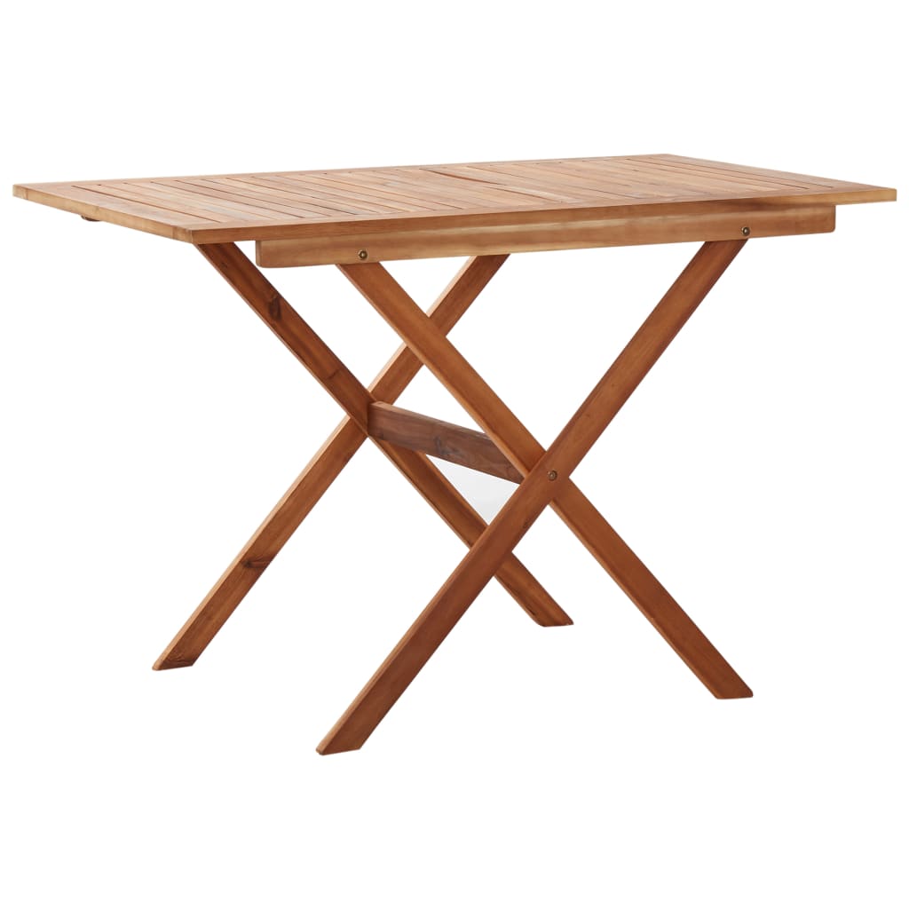 Mesa De Jardín De Madera Maciza De Acacia 110X67X74 Cm