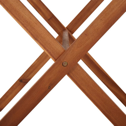 Mesa De Jardín De Madera Maciza De Acacia 110X67X74 Cm