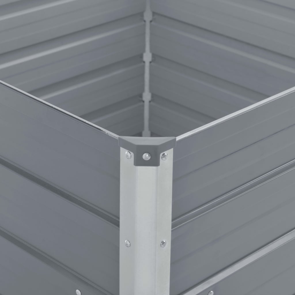 Jardinera Elevada De Acero Galvanizado 100X100X45 Cm