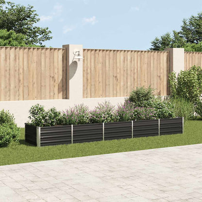 Jardinera Elevada Acero Galvanizado Gris 160X80X77Cm