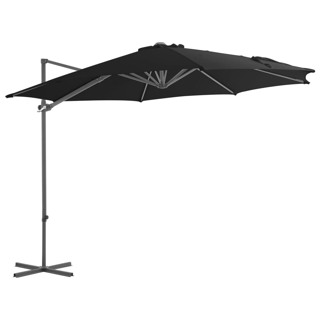 Sombrilla De Jardín Voladiza Palo De Acero Azure 300 Cm