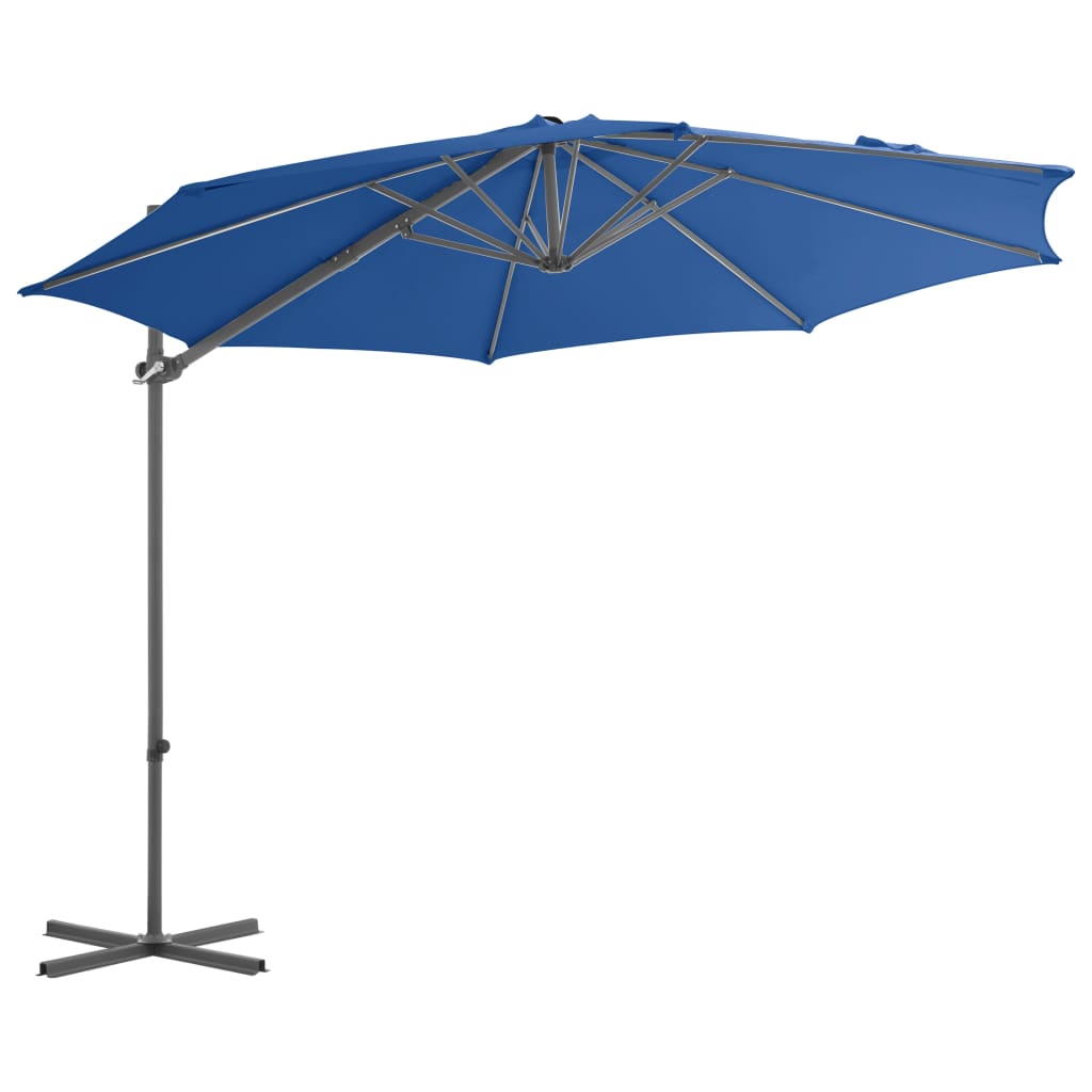 Sombrilla De Jardín Voladiza Palo De Acero Azure 300 Cm
