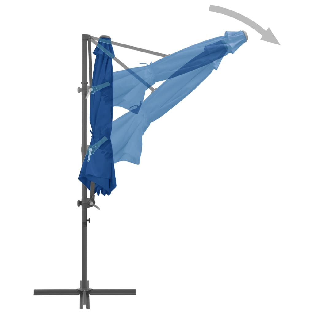 Sombrilla De Jardín Voladiza Palo De Acero Azure 300 Cm