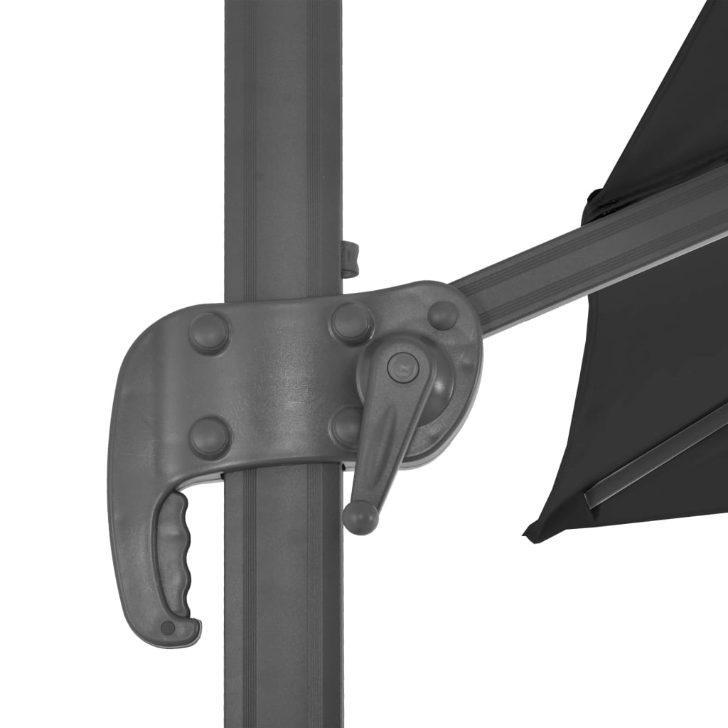 Sombrilla Voladiza De Jardín Con Poste De Aluminio 3X3 M