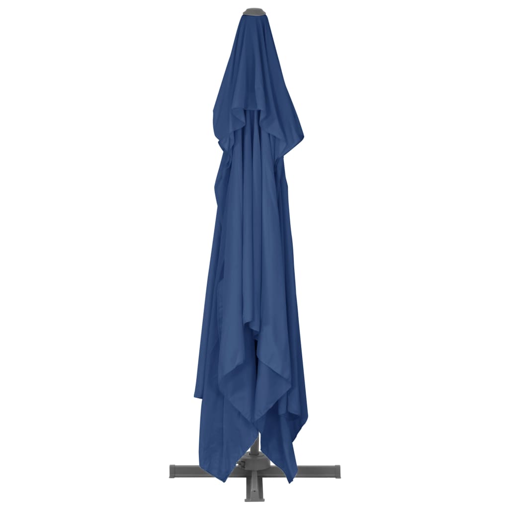 Sombrilla Voladiza De Jardín Poste De Aluminio Azul Azure 4X3 M