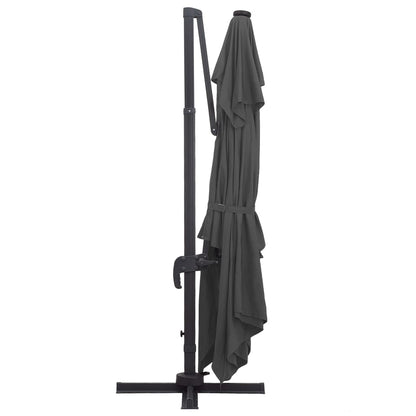 Sombrilla Voladiza Luces Led Poste Aluminio 4X3 M
