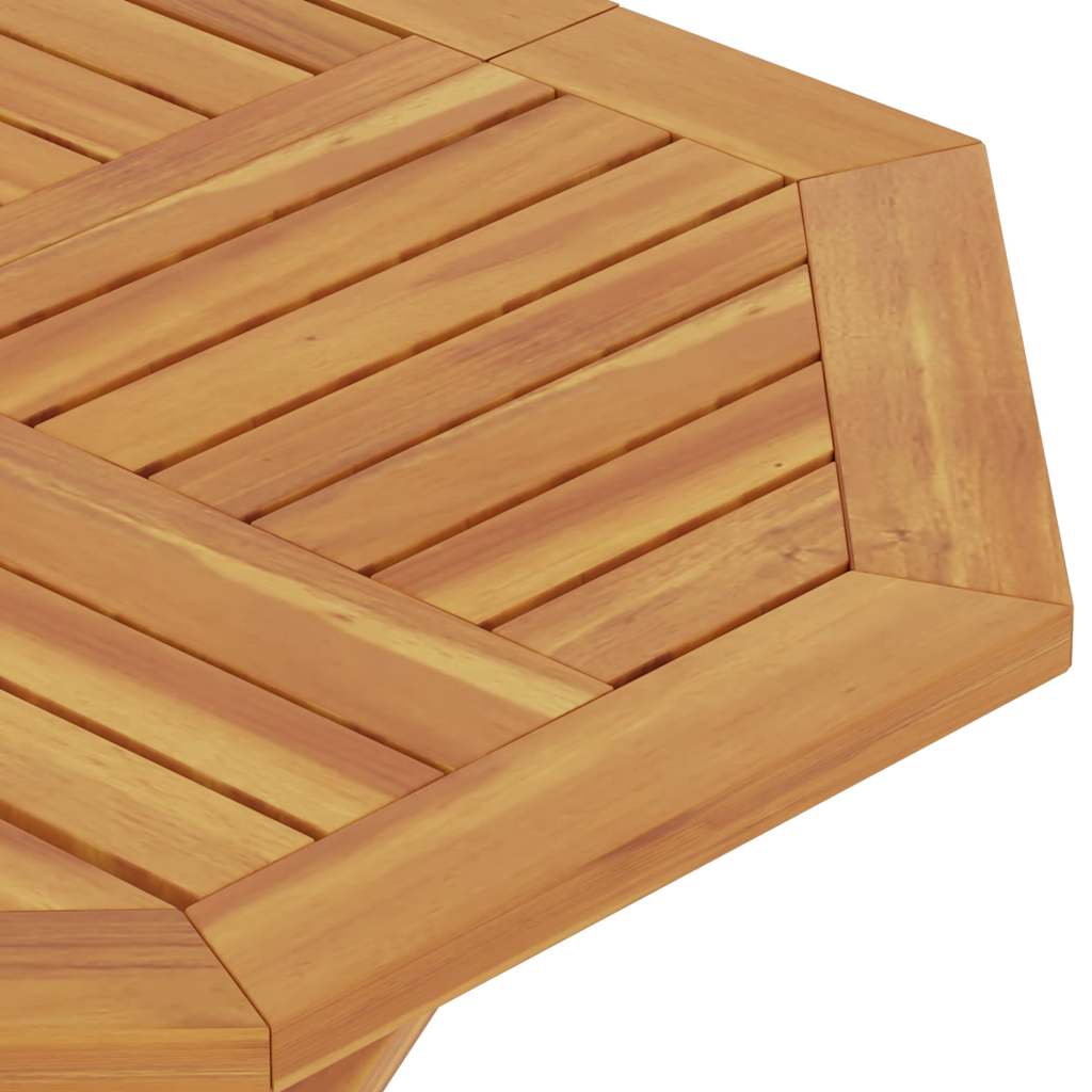 Mesa De Jardín Plegable Madera De Teca Maciza 85X85X76 Cm