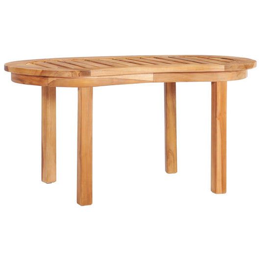Mesa De Centro De Madera Maciza De Teca 90X50X45 Cm