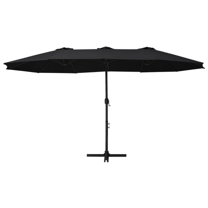 Sombrilla De Jardín Con Palo De Aluminio 460X270 Cm