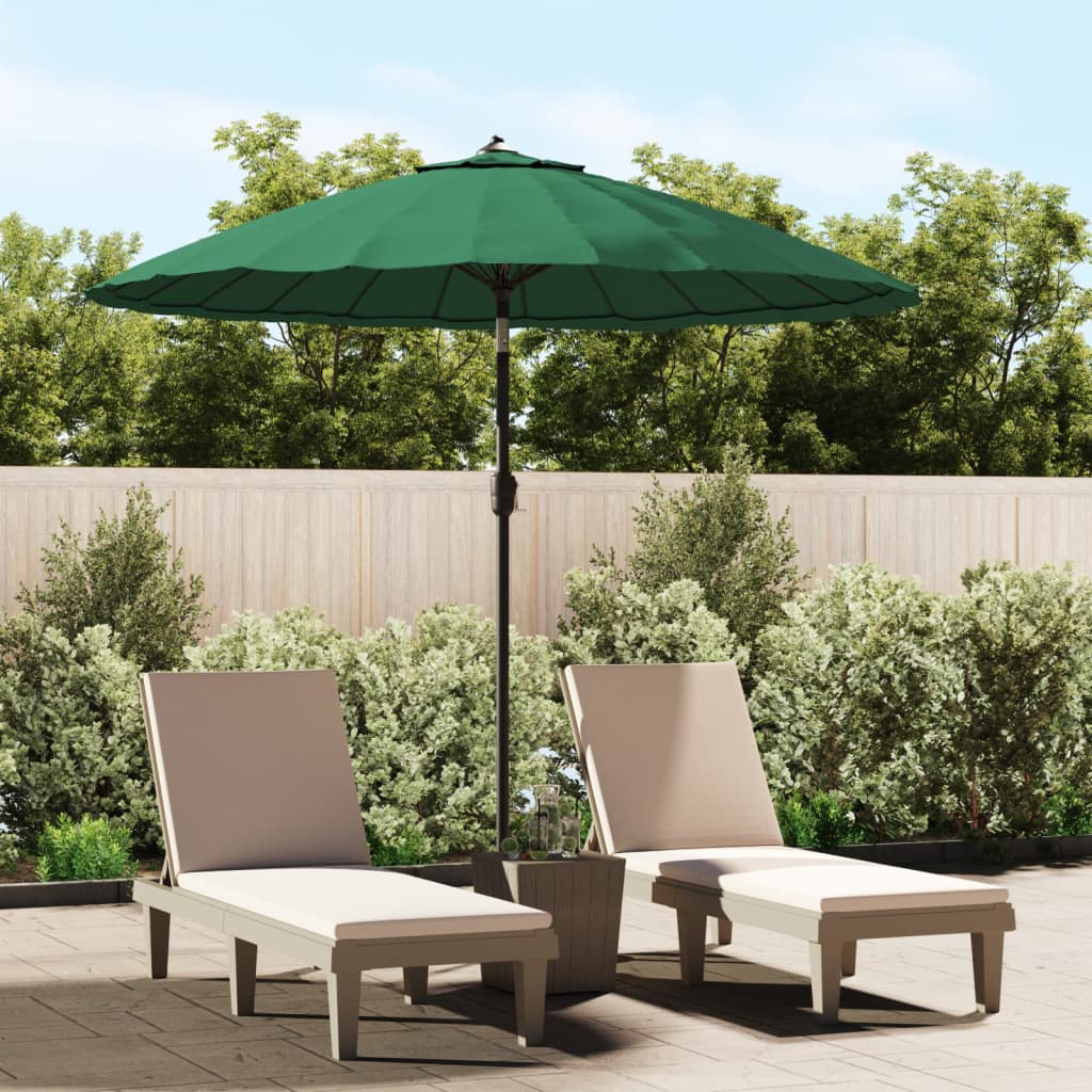 Sombrilla De Jardín Con Palo De Aluminio Taupe 270 Cm