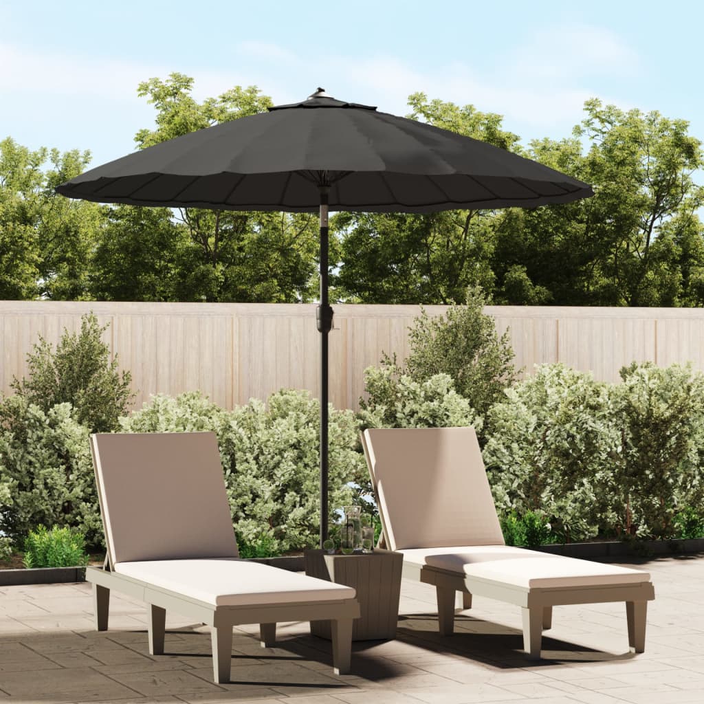 Sombrilla De Jardín Con Palo De Aluminio Taupe 270 Cm