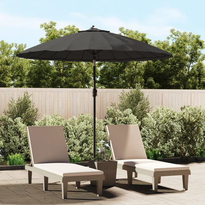 Sombrilla De Jardín Con Palo De Aluminio Taupe 270 Cm