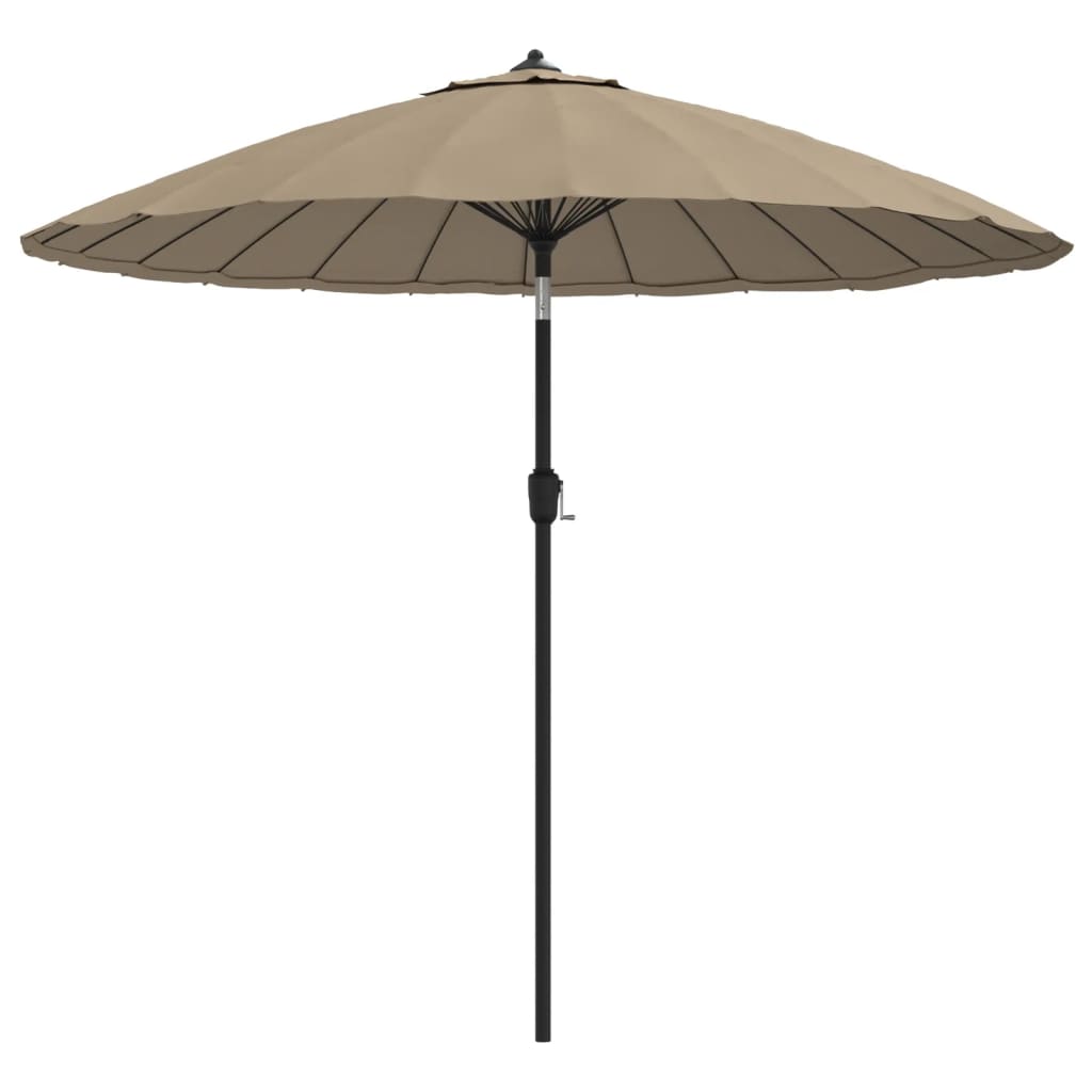 Sombrilla De Jardín Con Palo De Aluminio Taupe 270 Cm