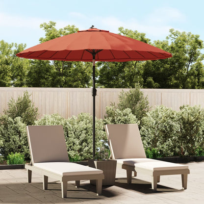 Sombrilla De Jardín Con Palo De Aluminio Taupe 270 Cm
