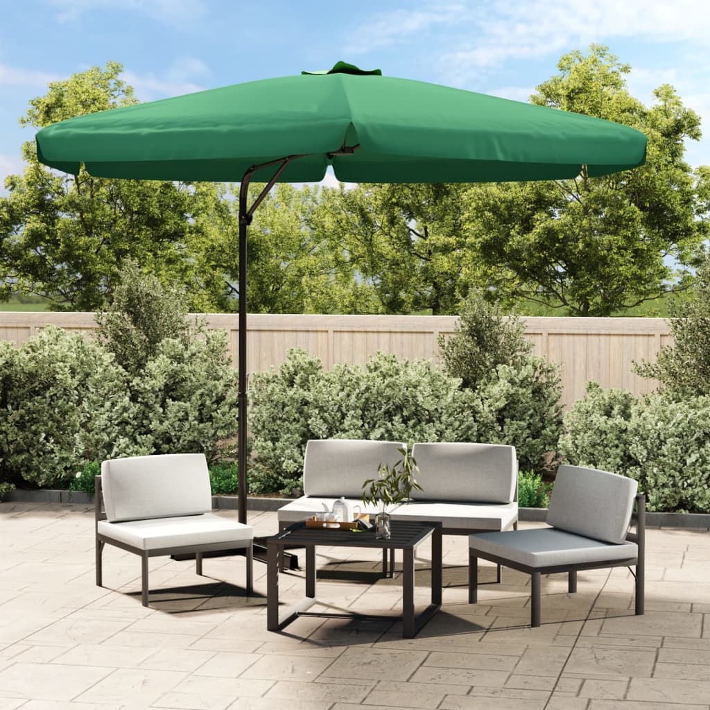 Sombrilla De Jardín Con Palo De Acero Taupe 300 Cm