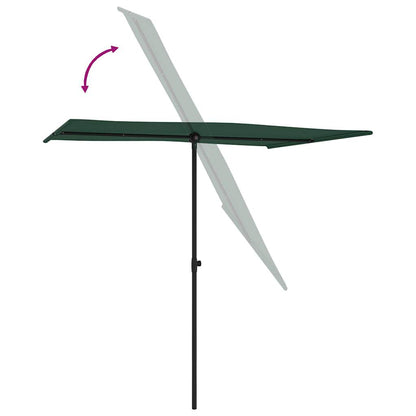 Sombrilla De Jardín Con Palo De Aluminio 2X1,5 M