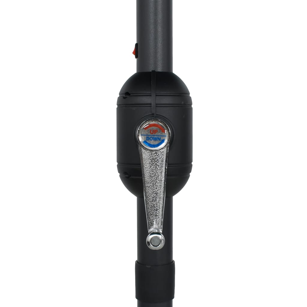 Sombrilla De Jardín Luces Led Palo De Aluminio 270 Cm