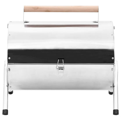 Barbacoa De Carbón De Sobremesa Acero Inoxidable Doble Parrilla