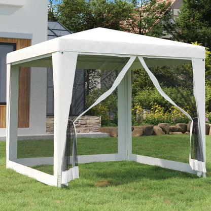 Carpa Para Fiestas 8 Paredes De Malla Hdpe Gris
