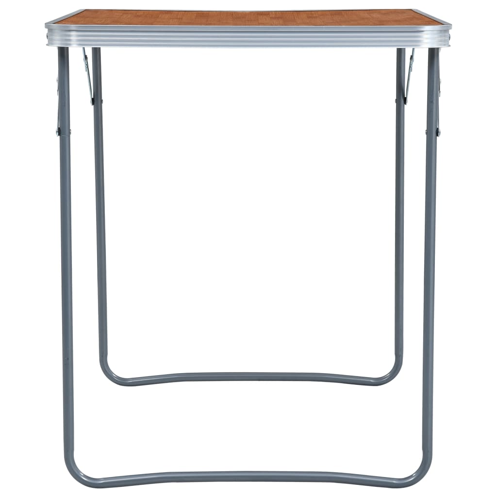 Mesa De Camping Plegable Con Estructura Metálica 80X60 Cm