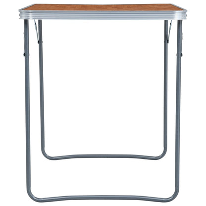 Mesa De Camping Plegable Con Estructura Metálica 80X60 Cm