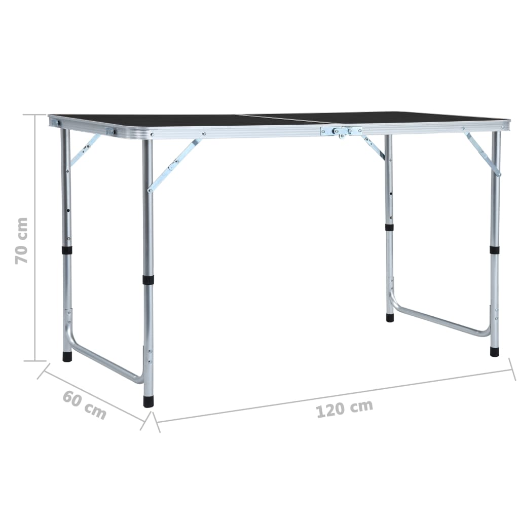 Mesa De Camping Plegable Aluminio
