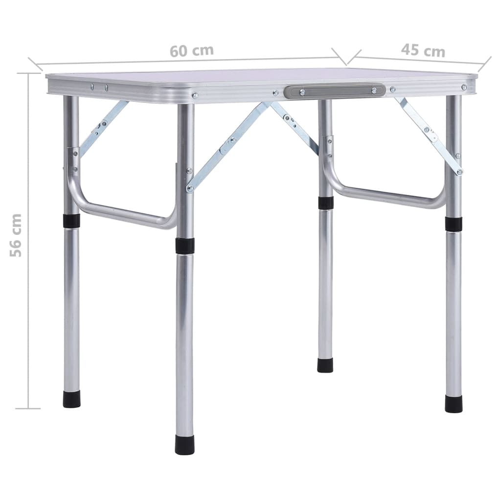 Mesa De Camping Plegable Aluminio 60X45 Cm