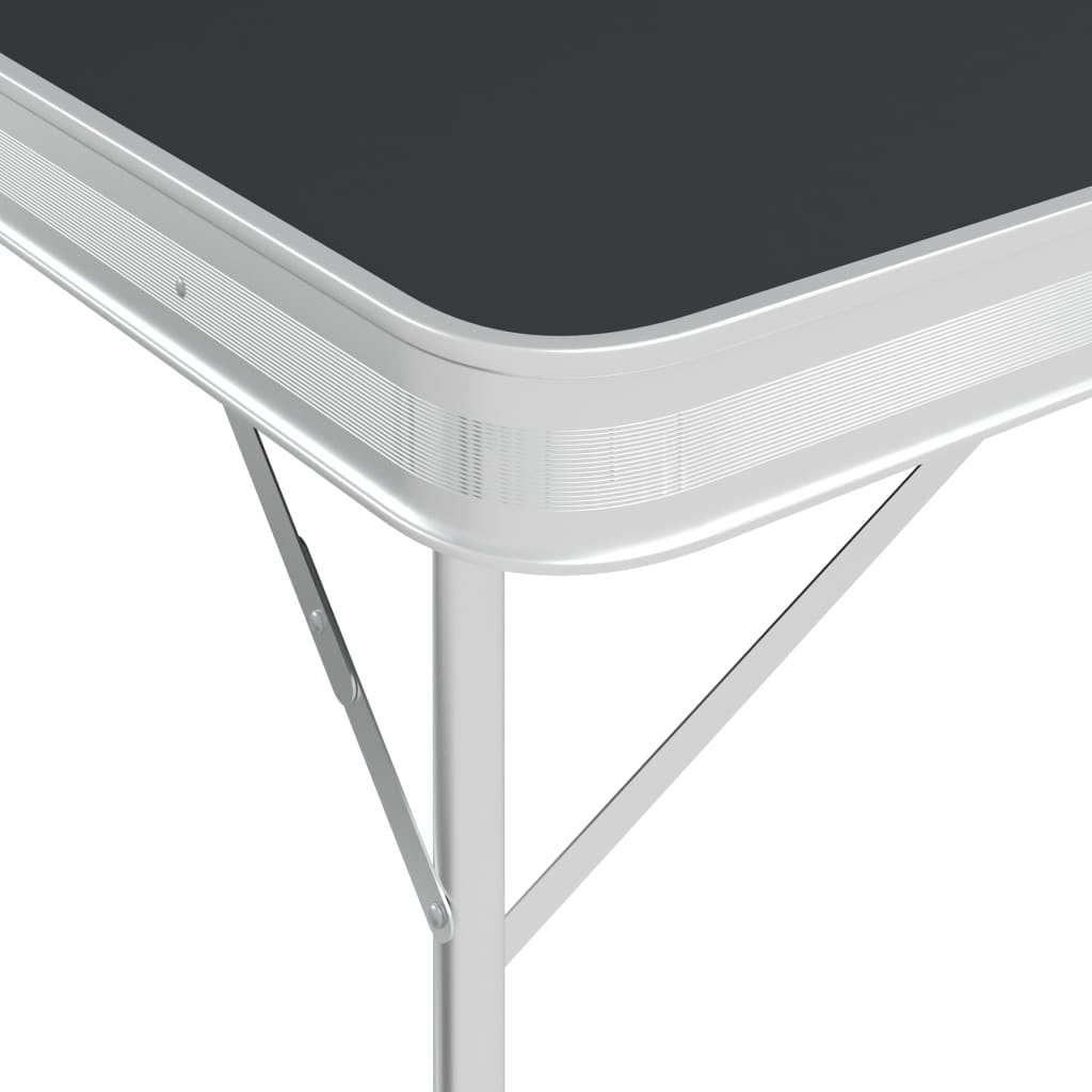 Mesa De Camping Plegable Con 2 Bancos Aluminio