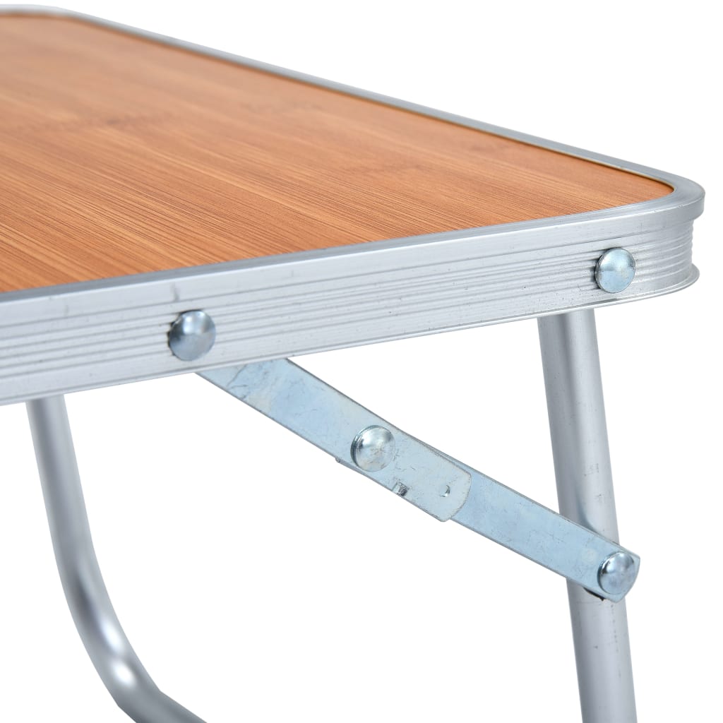 Mesa De Camping Plegable Aluminio 60X40 Cm