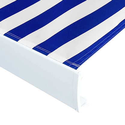 Toldo De Lona Azul Y Blanco 400X300 Cm