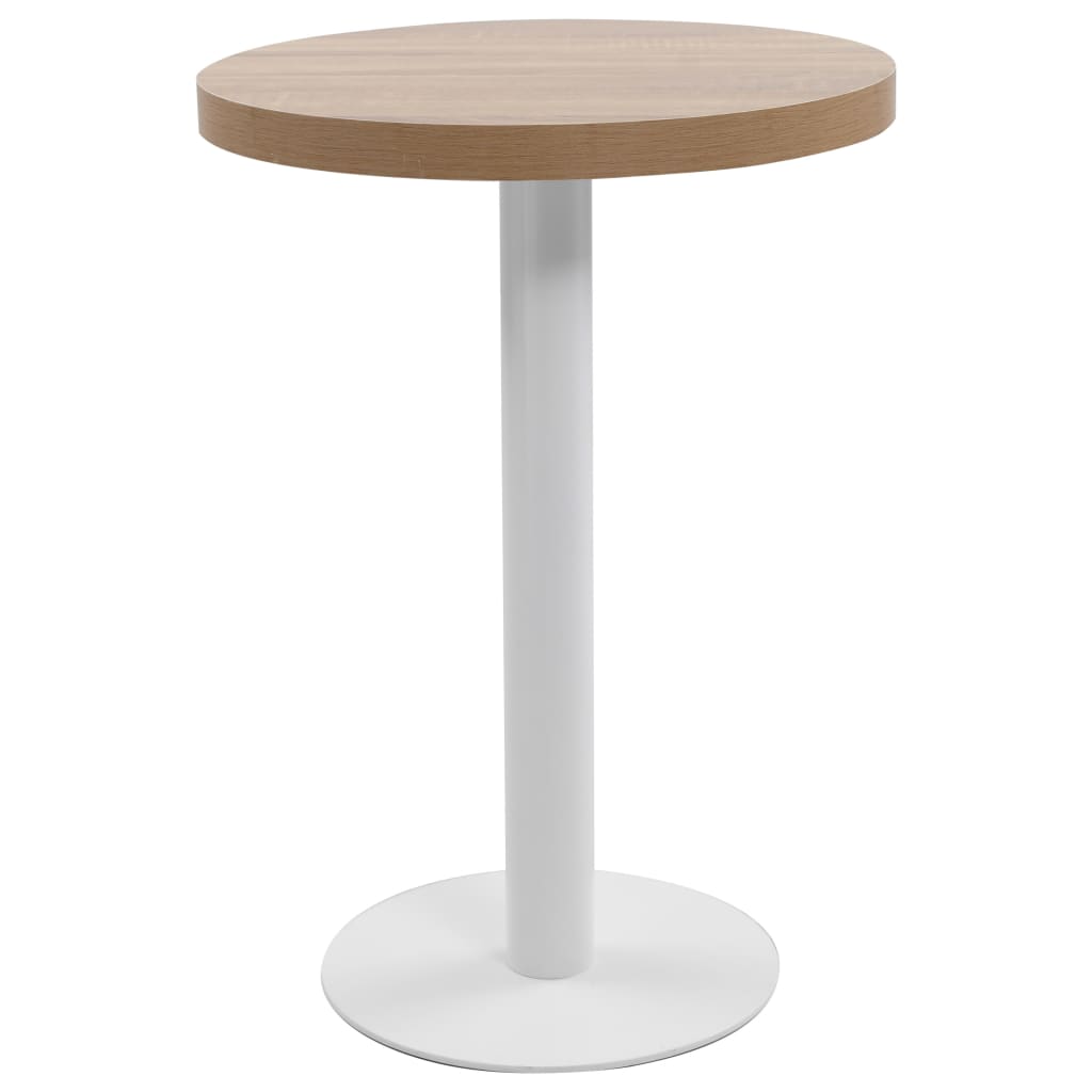 Mesa De Bistró Mdf Marrón Oscuro 40 Cm