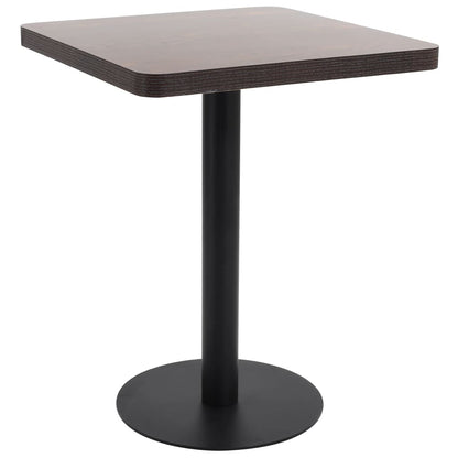 Mesa De Bistró Mdf Marrón Claro 50X50 Cm