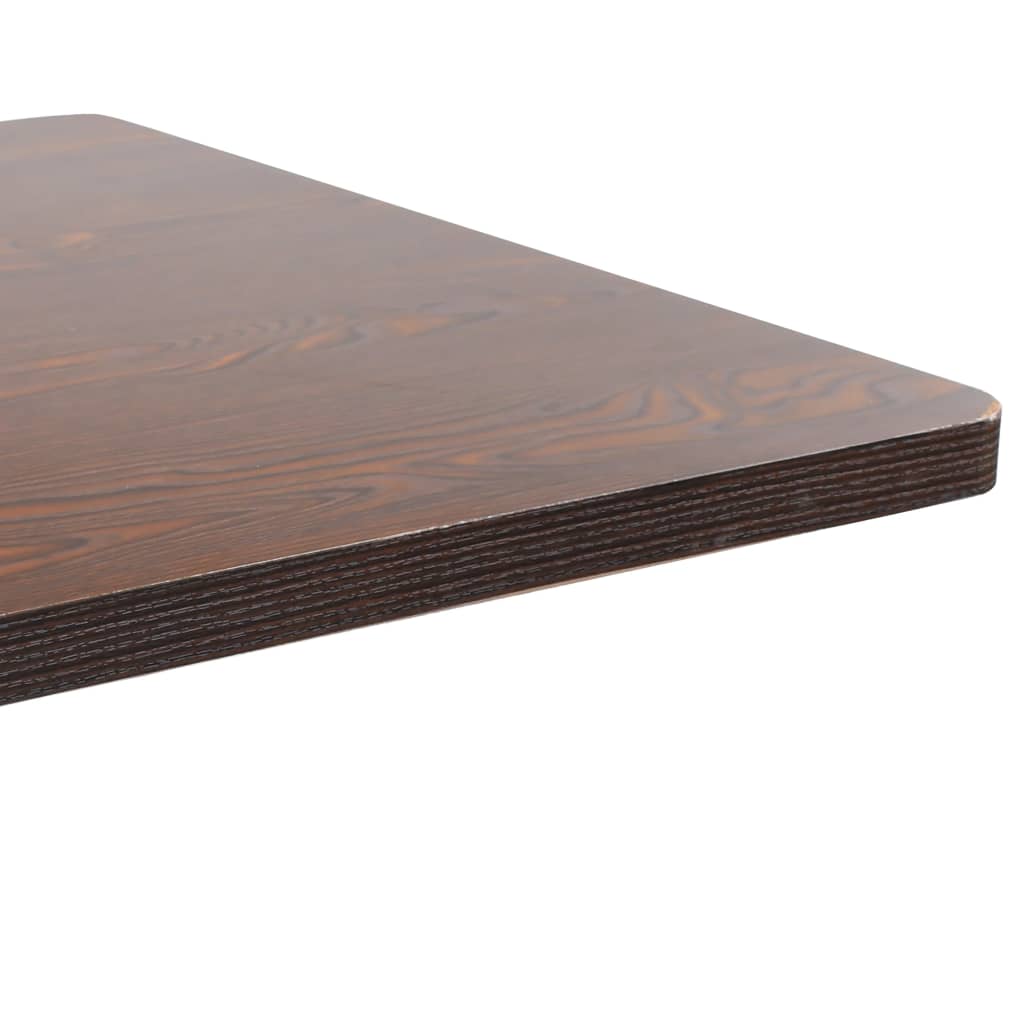 Mesa Bistró Mdf Marrón Oscuro 80X80 Cm