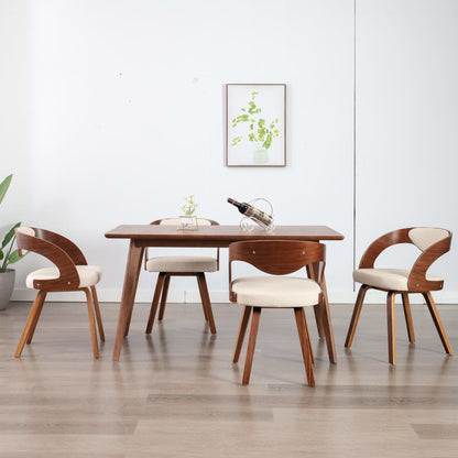 Sillas De Comedor 6 Unidades Cuero Sintético Marrón