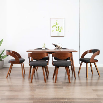 Sillas De Comedor 6 Unidades Cuero Sintético Marrón