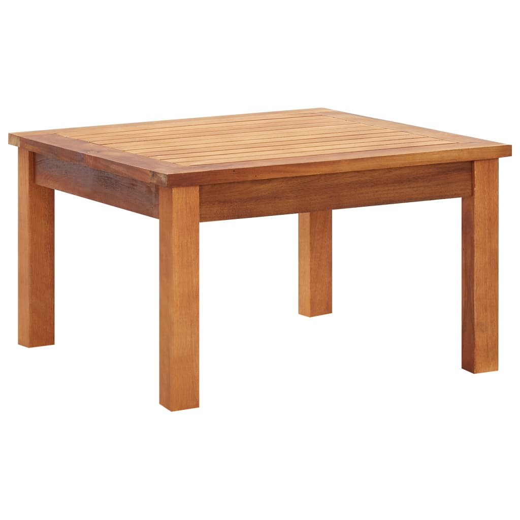 Mesa De Centro De Jardín Madera Maciza De Acacia