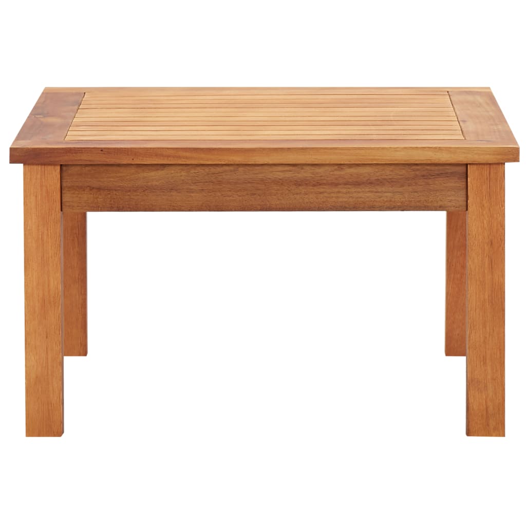 Mesa De Centro De Jardín Madera Maciza De Acacia