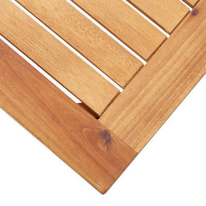 Mesa De Centro De Jardín Madera Maciza De Acacia