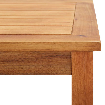Mesa De Centro De Jardín Madera Maciza De Acacia