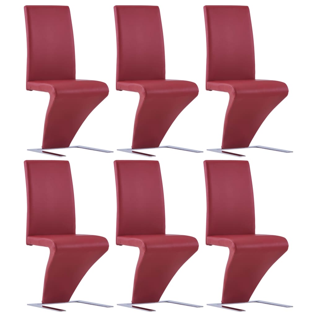 Sillas De Comedor 6 Unidades Cuero Sintético